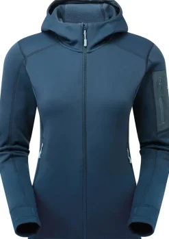 Fleece & Mid Layer-Rab Womens Modulus Hoody - Tempest Blue
