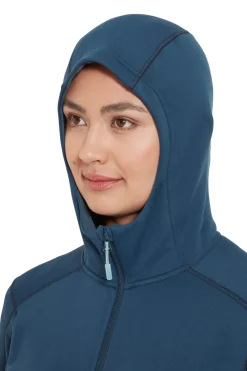 Fleece & Mid Layer-Rab Womens Modulus Hoody - Tempest Blue