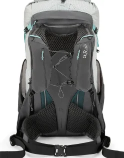 Fast & Light Rucksacks And Vests-Rab Womens Muon ND40 Rucksack - Pewter-Graphene