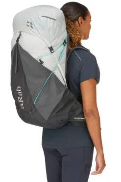 Fast & Light Rucksacks And Vests-Rab Womens Muon ND50 Rucksack - Pewter-Graphene