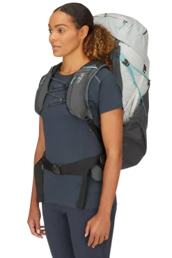 Fast & Light Rucksacks And Vests-Rab Womens Muon ND50 Rucksack - Pewter-Graphene
