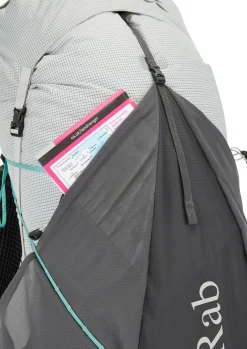 Fast & Light Rucksacks And Vests-Rab Womens Muon ND50 Rucksack - Pewter-Graphene