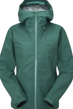 Waterproof Jackets-Rab Womens Namche GTX Jacket - Green Slate