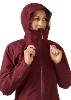 Waterproof Jackets-Rab Womens Namche Paclite Jacket - Deep Heather