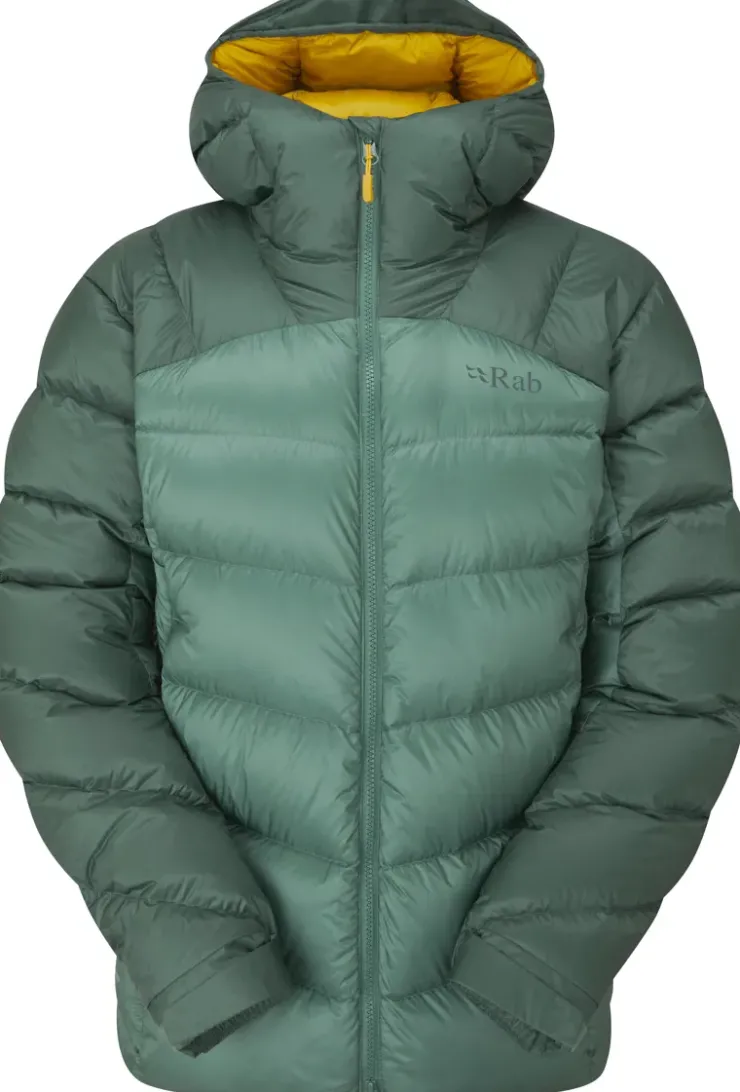 Insulated Jackets-Rab Womens Neutrino Pro Jacket - Green Slate-Eucalyptus