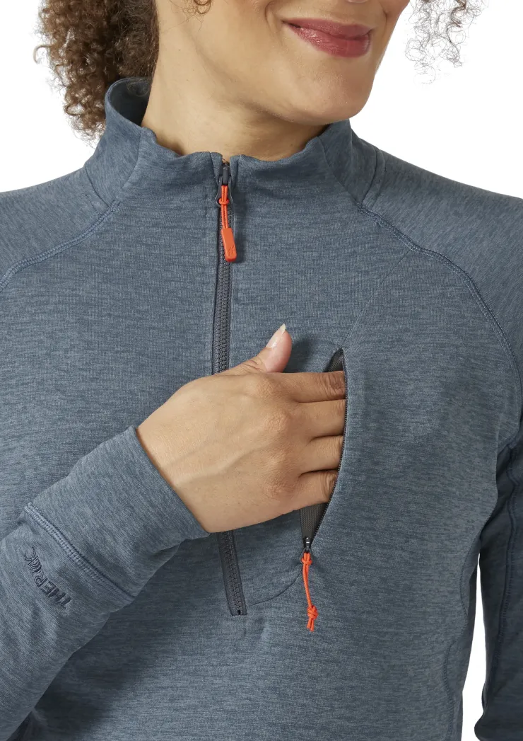 Fleece & Mid Layer-Rab Womens Nexus Pull On - Orion Blue