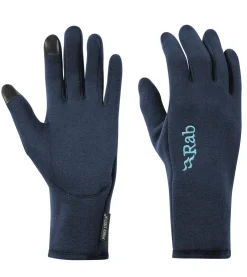 Gloves-Rab Womens Power Stretch Contact Gloves - Deep Ink
