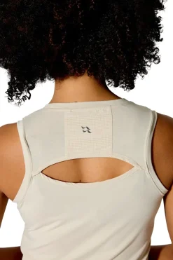 T-Shirts & Baselayers-Rab Womens Rivelin Crop Tank - Pebble