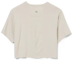 T-Shirts & Baselayers-Rab Womens Rivelin Crop Tee - Pebble