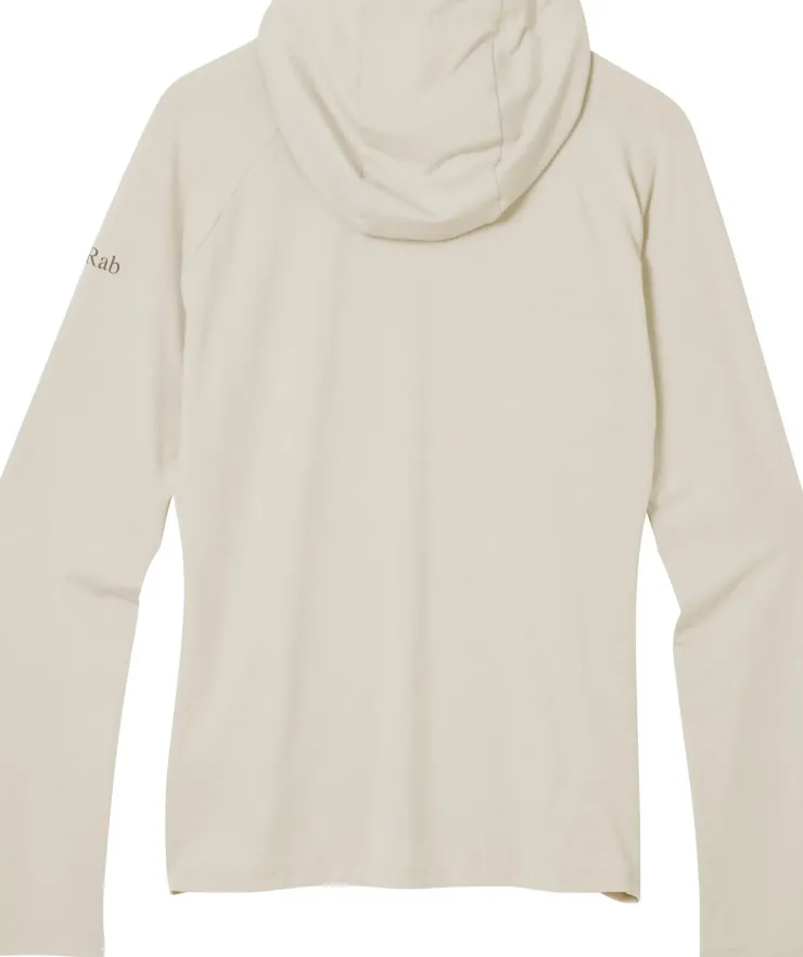 Fleece & Mid Layer-Rab Womens Rivelin Hoody - Pebble