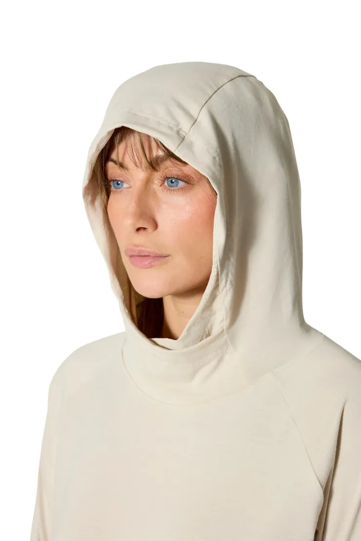 Fleece & Mid Layer-Rab Womens Rivelin Hoody - Pebble