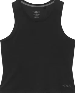 T-Shirts & Baselayers-Rab Womens Rivelin Racerback Tank - Black