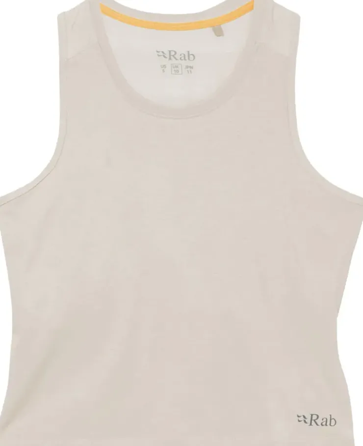 T-Shirts & Baselayers-Rab Womens Rivelin Racerback Tank - Pebble