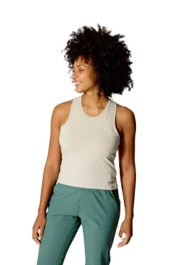 T-Shirts & Baselayers-Rab Womens Rivelin Racerback Tank - Pebble