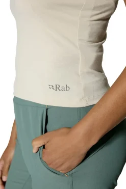 T-Shirts & Baselayers-Rab Womens Rivelin Racerback Tank - Pebble
