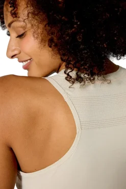 T-Shirts & Baselayers-Rab Womens Rivelin Racerback Tank - Pebble