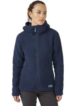 Fleece & Mid Layer-Rab Womens Shearling Hoody - Deep Ink