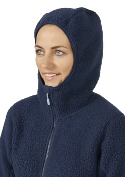 Fleece & Mid Layer-Rab Womens Shearling Hoody - Deep Ink