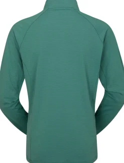 T-Shirts & Baselayers-Rab Womens Sonic Long Sleeved Zip-T - Eucalyptus