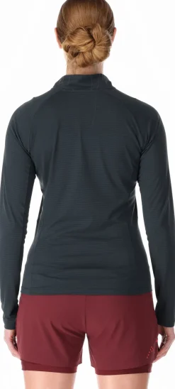 T-Shirts & Baselayers-Rab Womens Sonic Long Sleeved Zip-T - Beluga