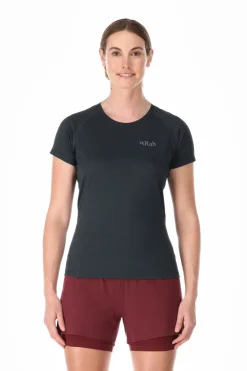T-Shirts & Baselayers-Rab Womens Sonic Short Sleeved Tee - Beluga