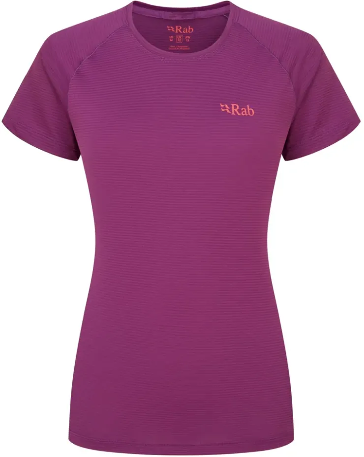 T-Shirts & Baselayers-Rab Womens Sonic Short Sleeved Tee - Plum
