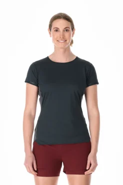 T-Shirts & Baselayers-Rab Womens Sonic Ultra Tee - Beluga-Graphene