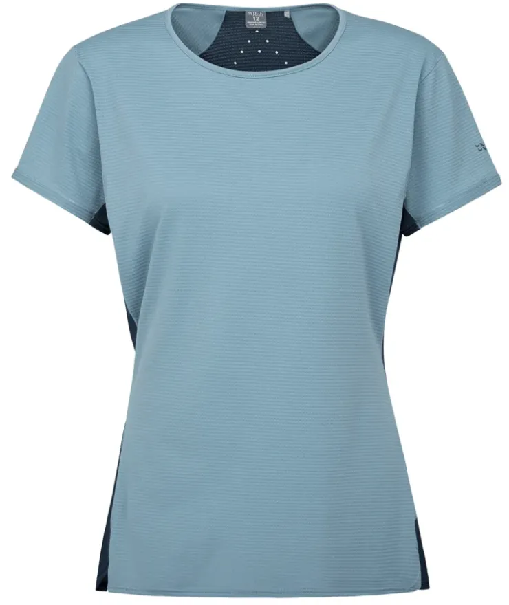 T-Shirts & Baselayers-Rab Womens Sonic Ultra Tee - Citadel-Tempest Blue