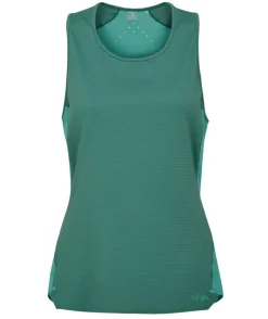 T-Shirts & Baselayers-Rab Womens Sonic Ultra Vest - Eucalyptus-Glacier Blue