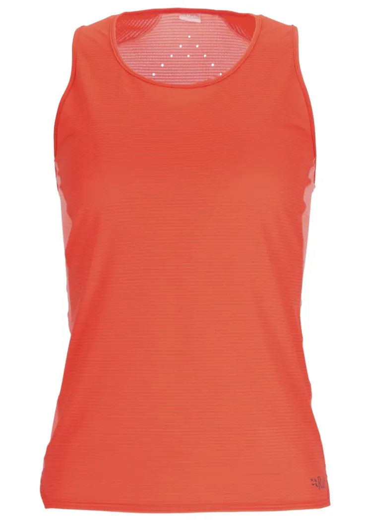 T-Shirts & Baselayers-Rab Womens Sonic Ultra Vest - Red Grapefruit-Reef