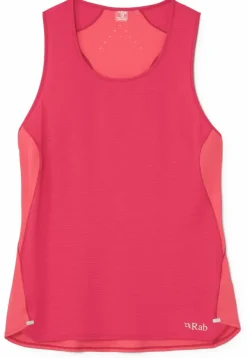 T-Shirts & Baselayers-Rab Womens Sonic Ultra Vest - Watermelon-Hibiscus