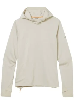 Fleece & Mid Layer-Rab Womens Staden Hoody - Pebble