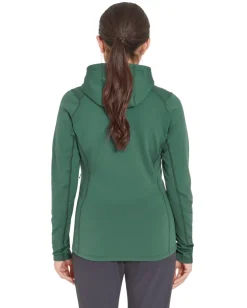 Fleece & Mid Layer-Rab Womens Superflux Hoody - Green Slate