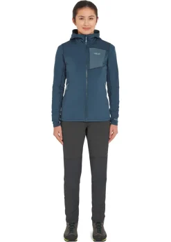 Fleece & Mid Layer-Rab Womens Superflux Hoody - Tempest Blue