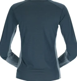T-Shirts & Baselayers-Rab Womens Syncrino Base LS Tee - Orion Blue