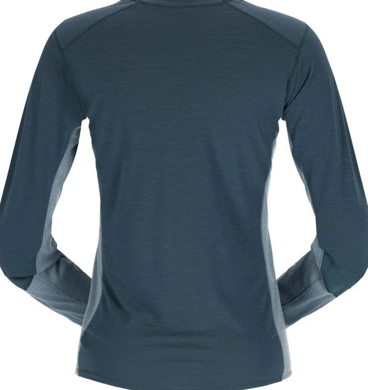 T-Shirts & Baselayers-Rab Womens Syncrino Base LS Tee - Orion Blue