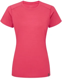 T-Shirts & Baselayers-Rab Womens Syncrino Base Tee - Watermelon