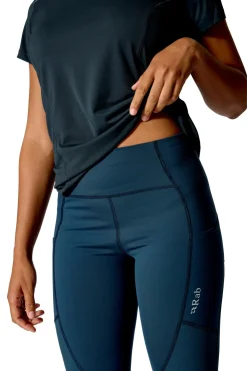 Trousers & Leggings-Rab Womens Torque Tights - Tempest Blue