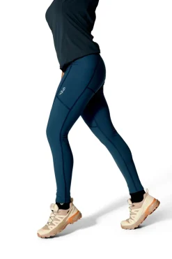 Trousers & Leggings-Rab Womens Torque Tights - Tempest Blue