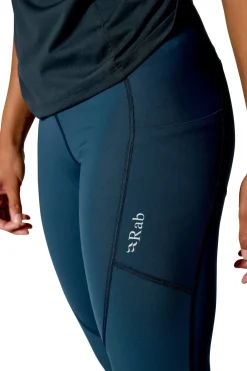 Trousers & Leggings-Rab Womens Torque Tights - Tempest Blue