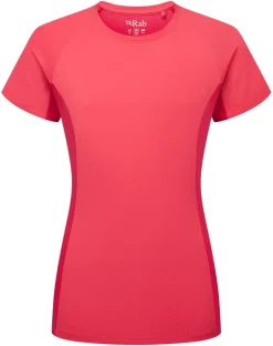 T-Shirts & Baselayers-Rab Womens Trail Tee - Hibiscus-Watermelon
