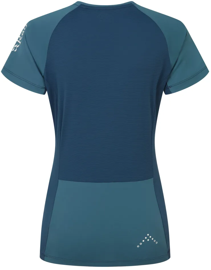 T-Shirts & Baselayers-Rab Womens Trail Tee - Orion Blue-Tempest Blue