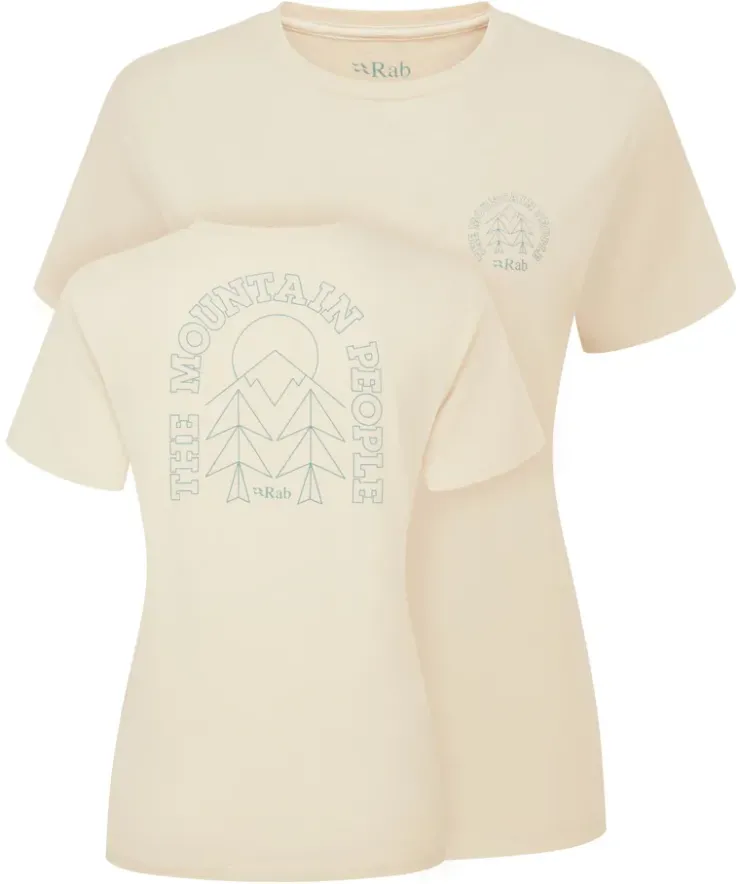 T-Shirts & Baselayers-Rab Womens Tuku Cirque Tee - Ecru
