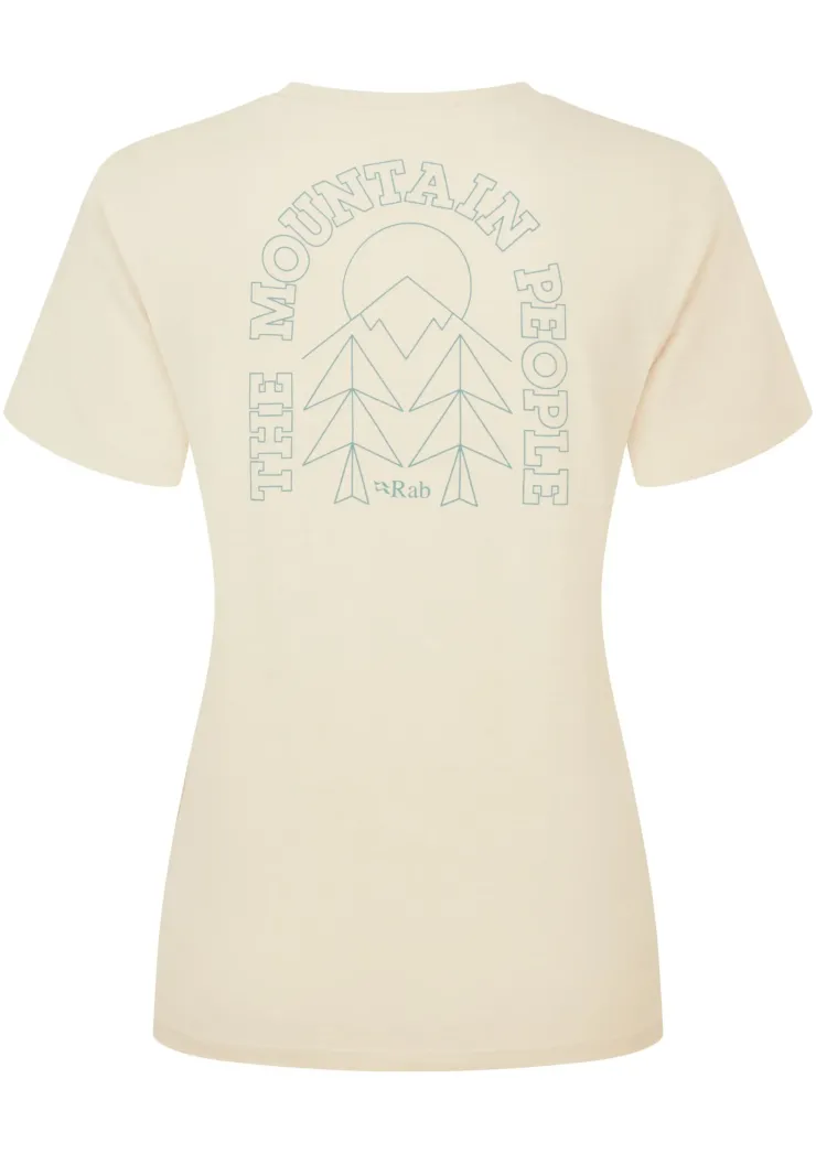 T-Shirts & Baselayers-Rab Womens Tuku Cirque Tee - Ecru