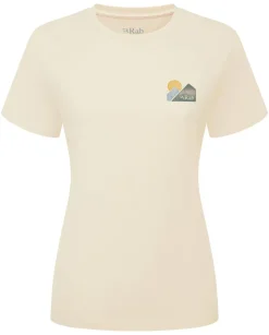 T-Shirts & Baselayers-Rab Womens Tuku Vista Tee - Ecru