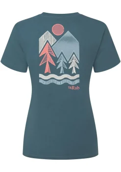 T-Shirts & Baselayers-Rab Womens Tuku Vista Tee - Orion Blue