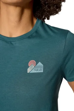 T-Shirts & Baselayers-Rab Womens Tuku Vista Tee - Orion Blue