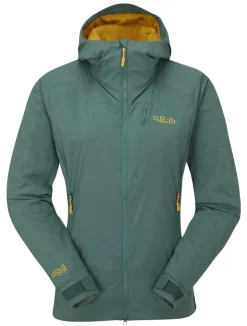 Softshell Jackets-Rab Womens Vapour-Rise Summit Jacket - Green Slate