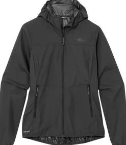 Windshirts-Rab Womens Windgather Hoody - Black