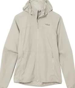 Windshirts-Rab Womens Windgather Hoody - Pebble